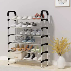 Організуйте простір з Shoe Rack 6 полок чорного кольору Організуйте простір з Shoe Rack 6 полок чорного кольору
